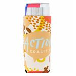 DC102012S4CP 12 Oz Slim Neoprene Seltzer Can Cooler With Full Color Custom Imprint